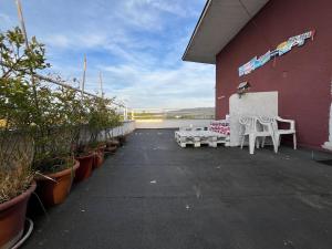 Rooftop apartment with city park view