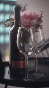 Chic Prague Living at Vista Serenity Apartment with Balcony