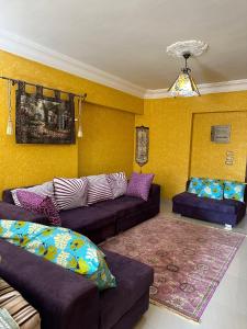 Nasr City - 2Bhk apartment - Fully furnished and equipped- super lux finishing- Sunny - 4th floor - Lift is located in front of the flat