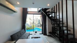 Condo Loft style pool access 001