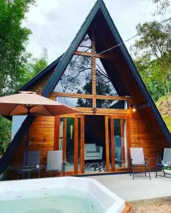 Chalé Camping Blue World Garden - Oliveira