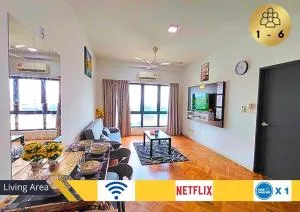 1R1B Cozy Emira Home, 6 Pax, Wi-Fi - EM1 - Batu Gugup