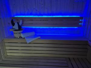 Domek Viking z prywatnym ogrzewanym basenem sauną oraz balią z jacuzzi