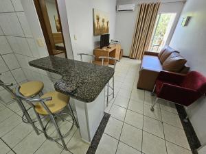 Thermas Paradise - Apto de 1 quarto Vista área de lazer - 216