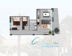 Apartment (6 Adults) - First Floor room in Apartamentos Cambrils Playa Spa