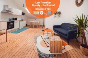 Loft lumineux très spacieux - Parking gratuit - Ardentes