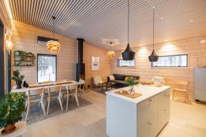 Scandinavian lakeside cottage