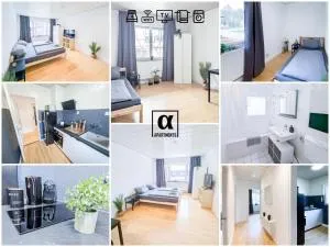 ALFA Apartment Esslingen City Altstadt nahe Stuttgart Messe I 3 Zimmer 4 Betten I Bad I Küche l WIFI & SmartTV I 3BR 4Beds I Bathroom I Kitchen - Krummenacker