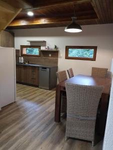 Cabin near forest