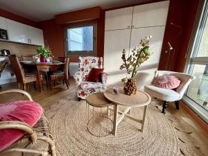 Studio 2 pers, balcon, parking