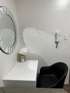 A King-size bed at Air Residences Condo, Ayala Ave, Makati