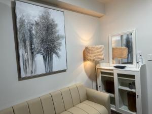 King size bed at Air Residences Condo, Ayala Ave, Makati