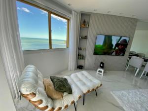 Apto Alto Padrão, vista panorâmica para toda a orla e mar, 2Q, 1 vaga