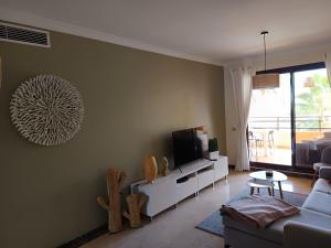 View on golf - swimmingpool - the sea at La Cala