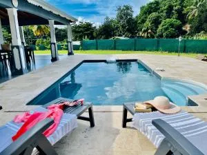 Villa avec grand jardin et piscine - 萨莱比梅