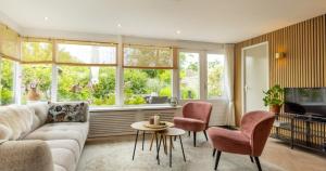 VT wonen stijl vakantiebungalow nabij zee, strand, bos en duinen voor 6 personen