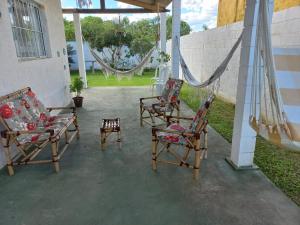 Casa Estúdio de praia simples rústica e charmosa