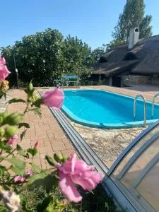 Nyuszifülház Ferienhaus im Weinberg mit Pool - Mencshely