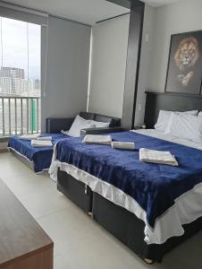 Apart com vista incrível ao lado do Allianz parque e shopping Bourbon - com estacionamento