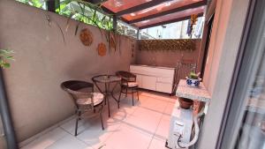 Apto moderno com miniquintal próprio e piscina