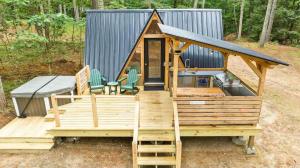 A Serene A-Frame Cabin with Hot Tub