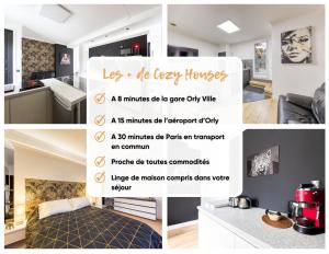 Appartements L-Evasion Design - Rooftop - 8 min Gare Orly : photos des chambres