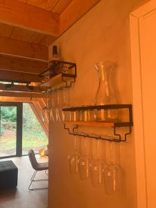 A-huis in het bos van Drenthe