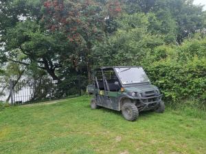 Nowy domek drewniany Tu Mi Dobrze w Lubkowie z plażą