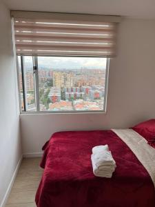 Habitación con vista de la ciudad en Fontibón