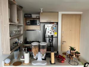 Habitación con vista de la ciudad en Fontibón