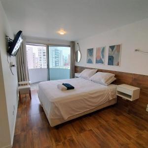 Flat Completo Suíte com Terraço, Cozinha, Garagem Manobrista Liberdade, Paraíso 24h