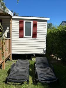 Campings Mobil-home 40m2, camping les Charmettes 4 etoiles La Palmyre 4-6 personnes-2 chambres dont 1 suite parentale-2 salles de bain : photos des chambres