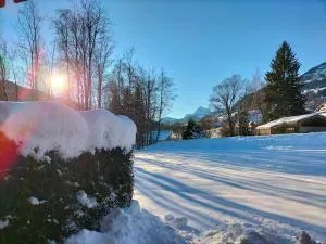 Studio coin montagne, terrasse plein pied et vue montagne & nature à Praz sur Arly - 阿尔利河畔普拉兹