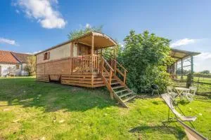 Roulotte près de mer avec piscine - Pont-lʼAbbé-dʼArnoult