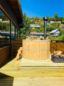 Cabaña los arrayanes full equipada con Tinaja