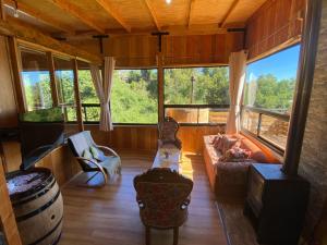 Cabaña los arrayanes full equipada con Tinaja