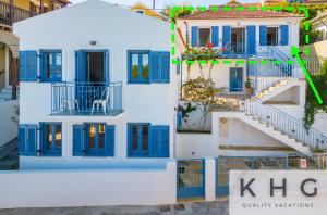 Three properties Art House, Top floor open plan studio, Open plan Art studio with front yard in Fiskardo