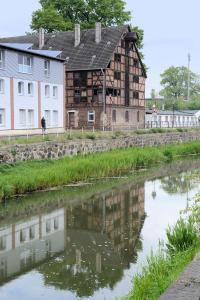 Wohnen direkt an der Uecker- Stadtnah, gemütlich,Waschmaschine, Parkplatz