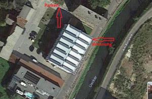 Wohnen direkt an der Uecker- Stadtnah, gemütlich,Waschmaschine, Parkplatz