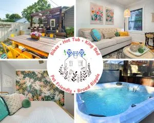 Perfect Broad Ripple Retreat with Hot Tub, King Bed, near DT & Children's Museum, Pet Friendly - Индианаполис