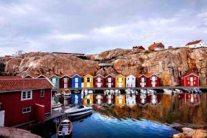 Skalhamn a village seaside