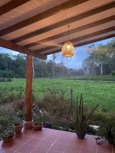 Cabaña con piscina para disfrute social y familiar