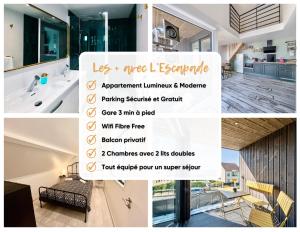 LEscapade - PARIS 20 min - DISNEY 25 min - GARE 3 min à pied - PARKING - Confortable & Moderne - Free WIFI