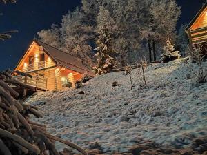 Górskie domki w Karkonoszach z widokiem