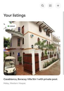 Casablanca Boracay 4 bedroom Villa Stn 1 with private pool
