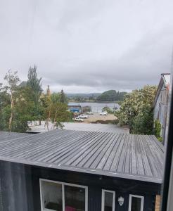 cabaña centrica con vista al rio