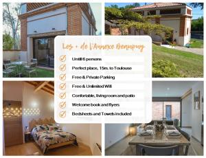Maisons de vacances Gite de caractere a Beaupuy : photos des chambres