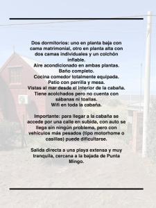 Cabaña Frente al Mar en PehuenCo