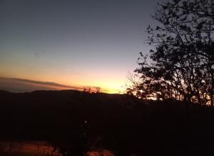 Cabina el atardecer