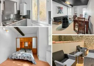 Terrasse cosy et séjour lumineux - Varzay